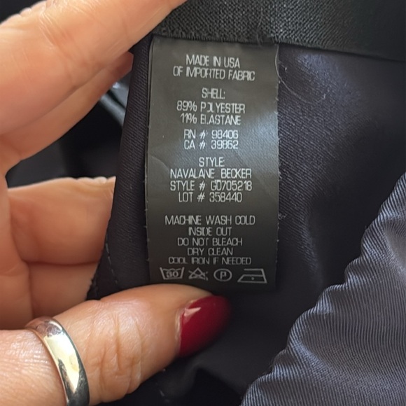 Theory | Nevalane Becker pants | Size 2 | Navy Blue - Picture 4 of 7